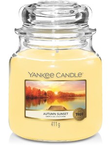 Yankee Candle vonná svíčka Classic ve skle střední Autumn Sunset 411 g