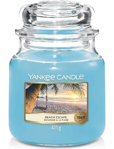 Yankee Candle vonná svíčka Classic ve skle střední Beach Escape 411 g