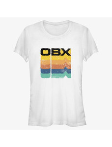 Dámské tričko Merch Netflix Outer Banks - OBX Rainbow Stack Women's T-Shirt White