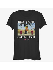 Dámské tričko Merch Netflix Squid Game - Red Light Green Light Women's T-Shirt Black