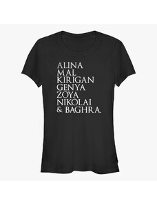 Dámské tričko Merch Netflix Shadow and Bone - Shadow and Bone Character Stack Women's T-Shirt Black