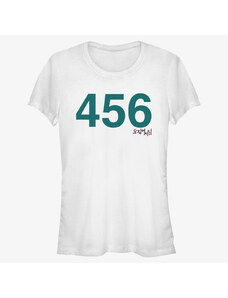Dámské tričko Merch Netflix Squid Game - Costume 456 Women's T-Shirt White