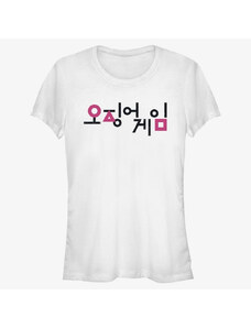 Dámské tričko Merch Netflix Squid Game - Korean Title Women's T-Shirt White