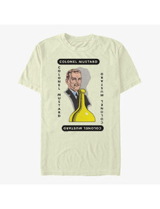 Pánské tričko Merch Hasbro Clue - Colonel Mustard Costume Men's T-Shirt Natural