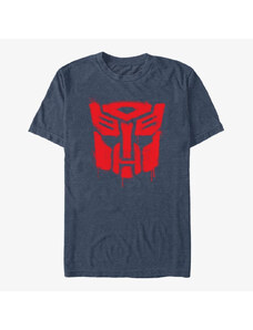 Pánské tričko Merch Hasbro Transformers - Drippy Autobot Men's T-Shirt Vintage Heather Navy