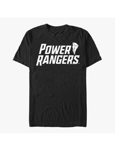 Pánské tričko Merch Hasbro Vault Power Rangers - Flat Power Logo Men's T-Shirt Black