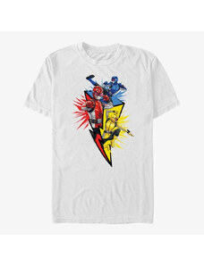 Pánské tričko Merch Hasbro Vault Power Rangers - Primary Rangers Men's T-Shirt White