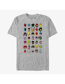 Pánské tričko Merch Marvel - Hero Pack Men's T-Shirt Heather Grey