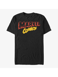 Pánské tričko Merch Marvel - RETRO LOGO Men's T-Shirt Black