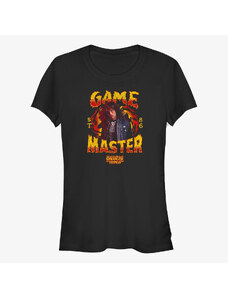 Dámské tričko Merch Netflix Stranger Things - DUNGEON MASTER Women's T-Shirt Black