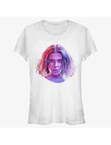 Dámské tričko Merch Netflix Stranger Things - Eleven Big Face Women's T-Shirt White