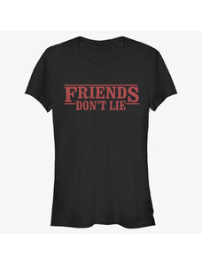 Dámské tričko Merch Netflix Stranger Things - Friends Dont Lie Women's T-Shirt Black