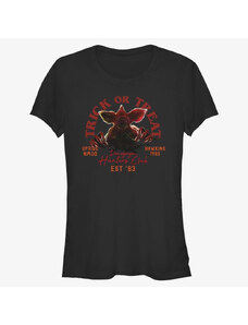 Dámské tričko Merch Netflix Stranger Things - Trick Or Treat Hunters Women's T-Shirt Black