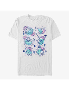 Pánské tričko Merch Dungeons & Dragons - Floral Dice Unisex T-Shirt White