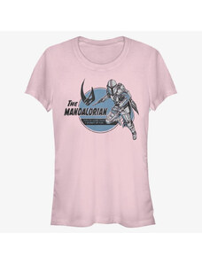 Dámské tričko Merch Star Wars: The Mandalorian - Mando Jetpack Women's T-Shirt Light Pink