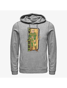 Pánská mikina Merch Dungeons & Dragons - Ranger Green Unisex Hoodie Heather Grey