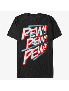 Pánské tričko Merch Star Wars: Classic - Pew Pew Pew Black