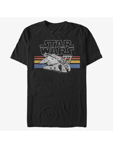 Pánské tričko Merch Star Wars: Classic - Falcon Stripes Black