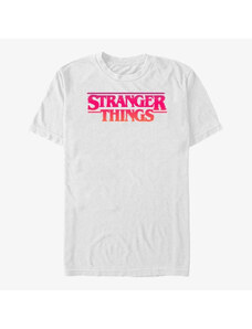 Pánské tričko Merch Netflix Stranger Things - Grunge ST Logo White