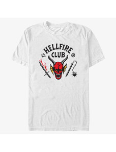 Pánské tričko Merch Netflix Stranger Things - Hellfire Club White