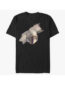 Pánské tričko Merch Star Wars: The Mandalorian - Fett Helmet Unisex T-Shirt Black