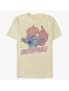 Pánské tričko Merch Disney Lilo & Stitch - Unstoppable Stitch Unisex T-Shirt Natural