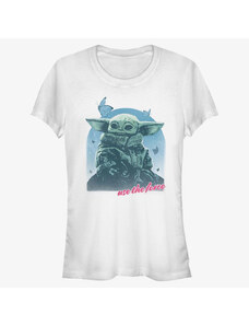 Dámské tričko Merch Star Wars: The Mandalorian - MandoMon Epi6 Patient Women's T-Shirt White