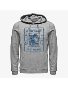 Pánská mikina Merch Netflix Stranger Things - Mike Hawkins AV President Unisex Hoodie Heather Grey