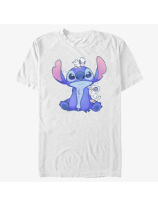 Pánské tričko Merch Disney Classics Lilo & Stitch - Cute Ducks Unisex T-Shirt White