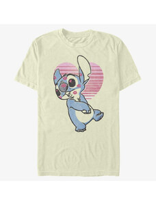 Pánské tričko Merch Disney Classics Lilo & Stitch - Kissy Faced Unisex T-Shirt Natural