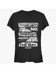 Dámské tričko Merch Star Wars: The Mandalorian - This is the Way Women's T-Shirt Black