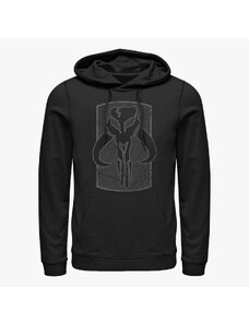 Pánská mikina Merch Star Wars: Classic - Mandalore Logo Unisex Hoodie Black