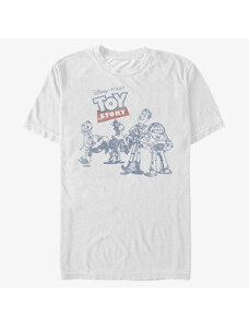 Pánské tričko Merch Disney Toy Story 1-3 - Vintage Comic Unisex T-Shirt White