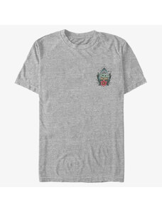 Pánské tričko Merch Star Wars: The Mandalorian - Planchette Child Unisex T-Shirt Heather Grey