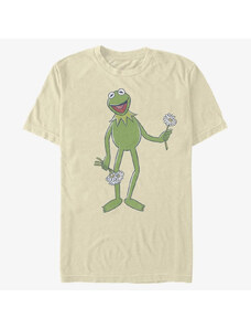 Pánské tričko Merch Disney Classics Muppets - Big Kermit Unisex T-Shirt Natural