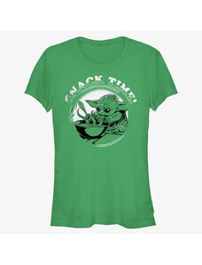 Dámské tričko Merch Star Wars: The Mandalorian - Snack Time Women's T-Shirt Kelly Green