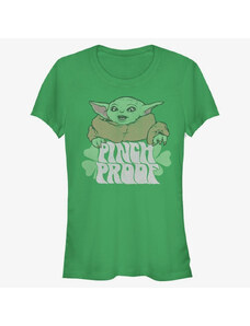 Dámské tričko Merch Star Wars: The Mandalorian - Pinch The Baby Women's T-Shirt Kelly Green