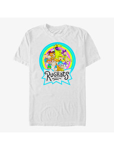 Pánské tričko Merch Nickelodeon Rugrats - Rainbow Rug Group Unisex T-Shirt White