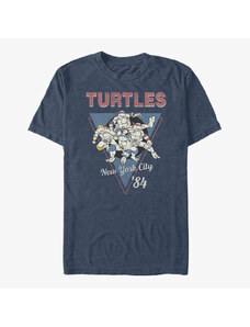 Pánské tričko Merch Nickelodeon Teenage Mutant Ninja Turtles - NYC Unisex T-Shirt Vintage Heather Navy