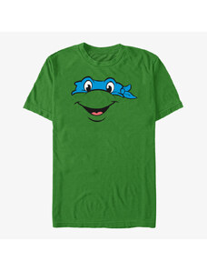 Pánské tričko Merch Nickelodeon Teenage Mutant Ninja Turtles - Leo Big Face Unisex T-Shirt Kelly Green