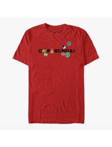 Pánské tričko Merch Nickelodeon Teenage Mutant Ninja Turtles - Cowapatch Unisex T-Shirt Red