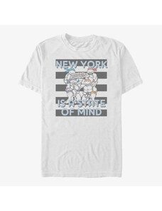 Pánské tričko Merch Nickelodeon Teenage Mutant Ninja Turtles - NEW YORK STRIPES Unisex T-Shirt White