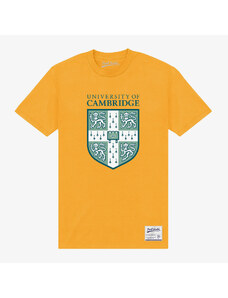 Pánské tričko Merch Park Agencies - University Of Cambridge Shield Unisex T-Shirt Gold