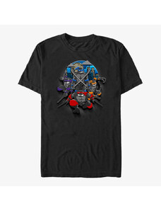 Pánské tričko Merch Nickelodeon Teenage Mutant Ninja Turtles - Heroes in a Half shell Unisex T-Shirt Black