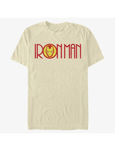Pánské tričko Merch Marvel Avengers Classic - Retro Ironman Logo Men's T-Shirt Natural