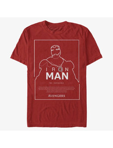 Pánské tričko Merch Marvel Avengers Classic - The Invincible Men's T-Shirt Red