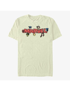 Pánské tričko Merch Marvel Avengers Classic - VINTAGE LOGO Men's T-Shirt Natural