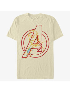 Pánské tričko Merch Marvel Classic - IronMan Avengers Men's T-Shirt Natural