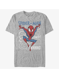 Pánské tričko Merch Marvel Spider-Man Classic - Spidey Doodle Thoughts Men's T-Shirt Heather Grey