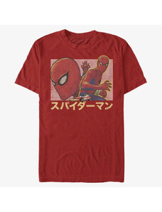 Pánské tričko Merch Marvel Spider-Man Classic - Spidey Japan Men's T-Shirt Red